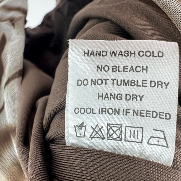 Superdown Kasey Mesh Mini Dress Sleeveless Abstract Print Gray Brown Size XS NWT - Picture 9 of 10